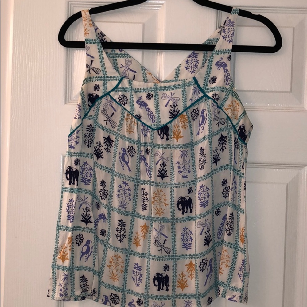 Anthropologie top with key hole back